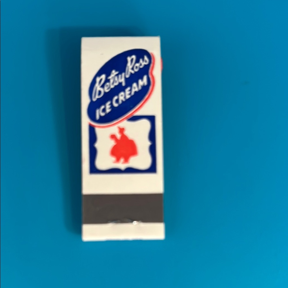 Betsy Ross Ice Cream Strike Match Book